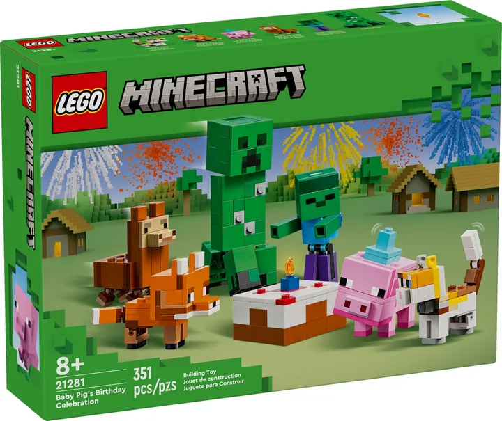 LEGO minecraft 21281 Geburtstagsfeier des Babyschweins
