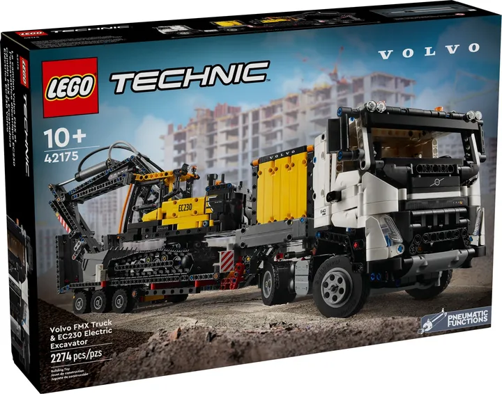 LEGO technic 42175 Volvo FMX LKW mit EC230 Electric Raupenbagger
