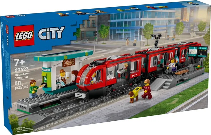 Vorschaubild 2 LEGO city 60423 Straßenbahn mit Haltestelle
