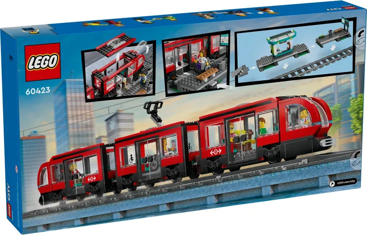 Vorschaubild 3 LEGO city 60423 Straßenbahn mit Haltestelle
