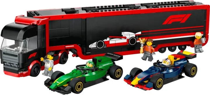 LEGO city 60445 F1® Transporter mit RB20 & AMR24 F1® Rennautos
