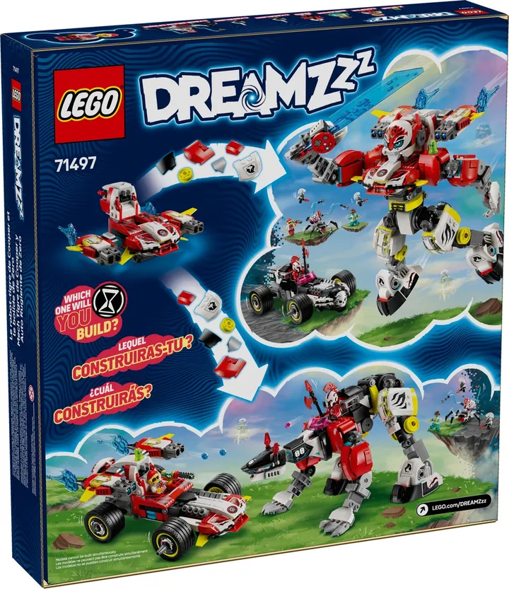 Vorschaubild 2 LEGO dreamzzz 71497 Coopers Tiger-Mech und Zeros Hot Rod Auto
