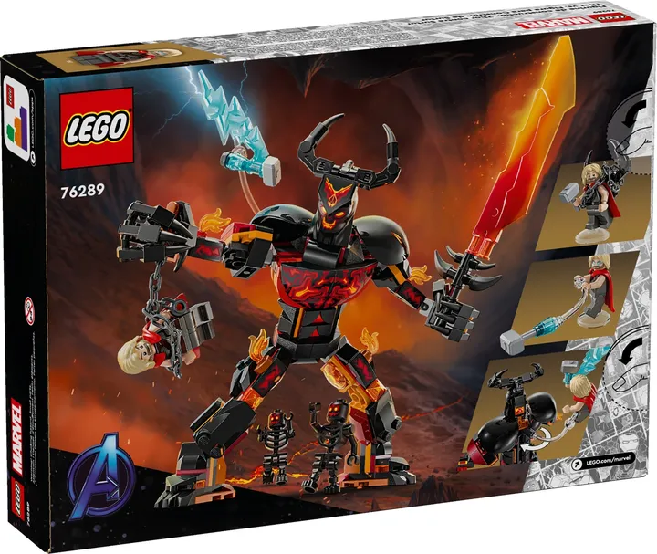 Vorschaubild 3 LEGO super heroes 76289 Thor vs Surtur Baufigur
