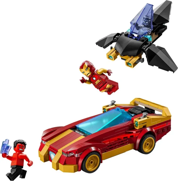 LEGO super heroes 76310 Iron Man Auto und Black Panther vs Red Hulk
