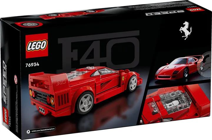 LEGO speed champions 76934 Ferrari F40 Supersportwagen
